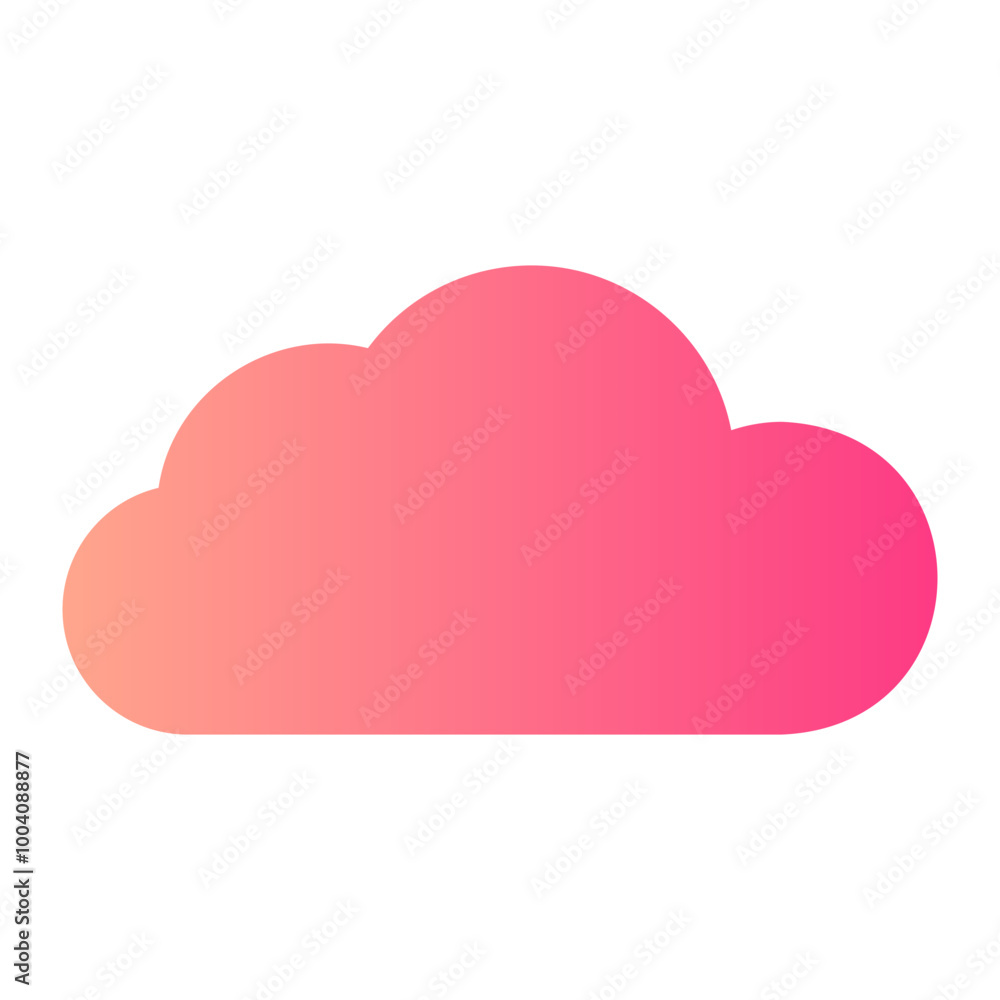 cloud gradient icon cloud gradient icon