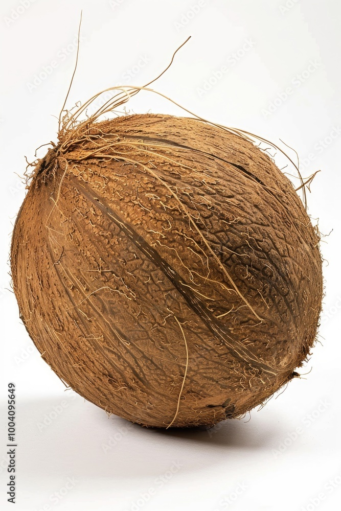 Coconut on a clean white background Coconut on a clean white background