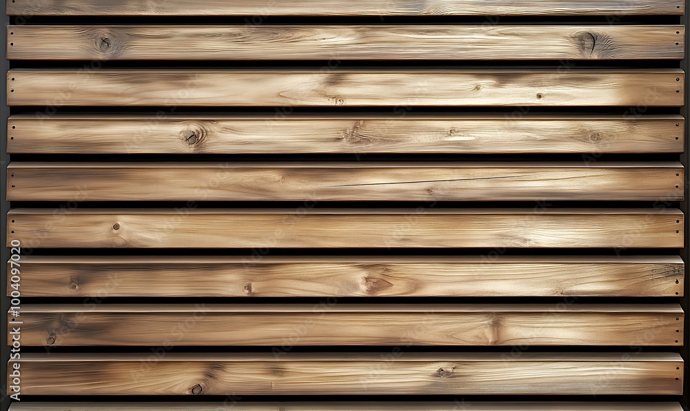 Wooden wall. Texture of wood panels. Pattern of slats with horizontal stripes. Modern interior fences and partitions used in architecture. Cladding from boards is a building material. Wooden wall. Texture of wood panels. Pattern of slats with horizontal stripes. Modern interior fences and partitions used in architecture. Cladding from boards is a building material.
