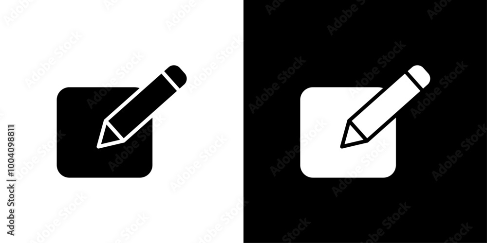 Edit Image Icon Flat art illustration in outline Edit Image Icon Flat art illustration in outline