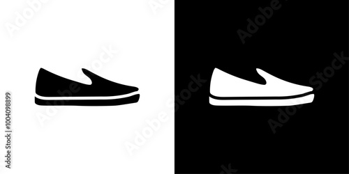 Espadrille icon Flat art illustration in outline