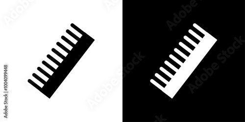 Hair comb icon Flat art illustration in outline