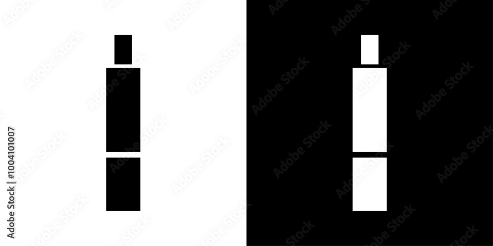 Manual coffee grinder icon Flat art illustration in outline Manual coffee grinder icon Flat art illustration in outline