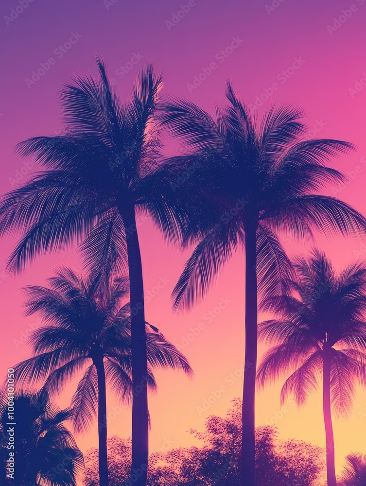 Majestic Sunset at a Palm Tree Plantation Majestic Sunset at a Palm Tree Plantation