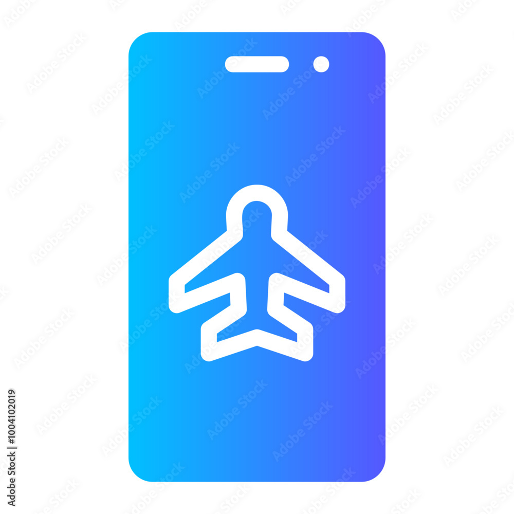 airplane mode gradient icon airplane mode gradient icon