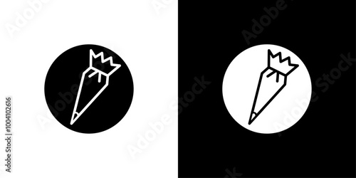 Pastry bag icon Flat art illustration in outline