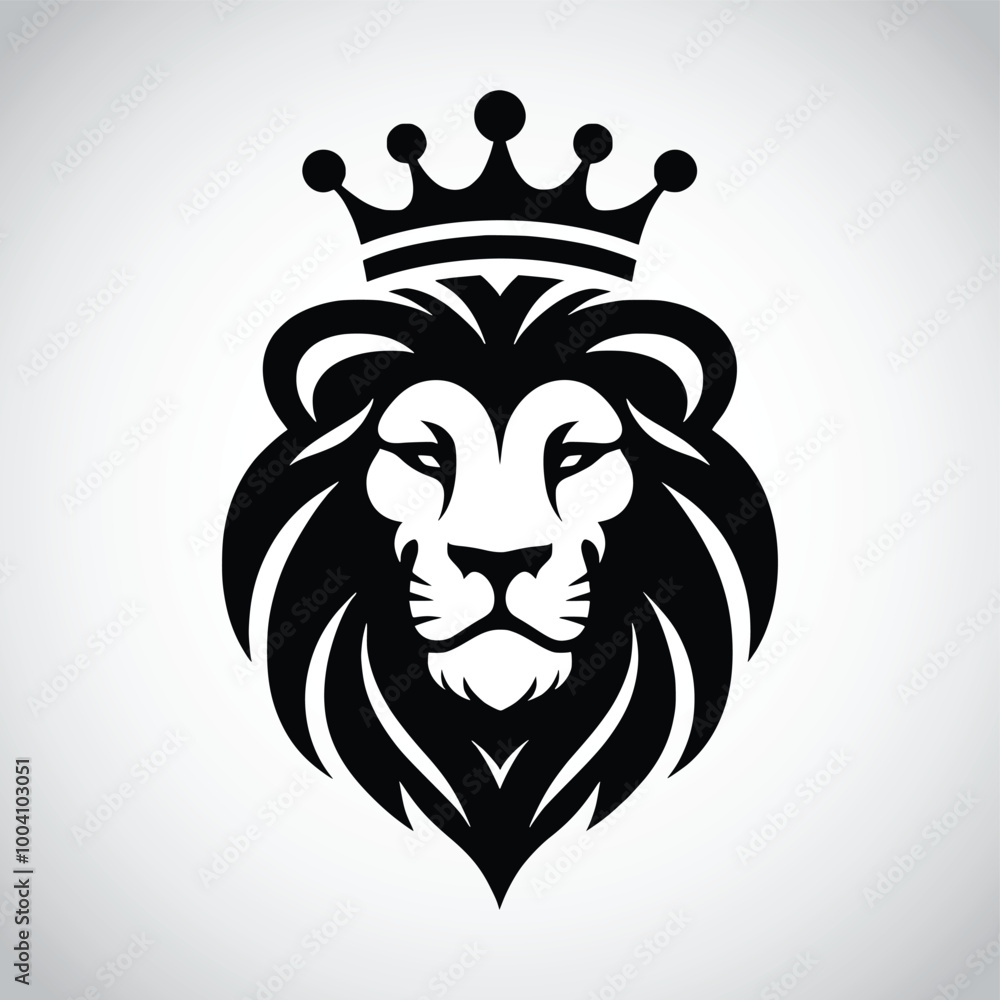 Lion face with crown Royal logo Lion face with crown Royal logo