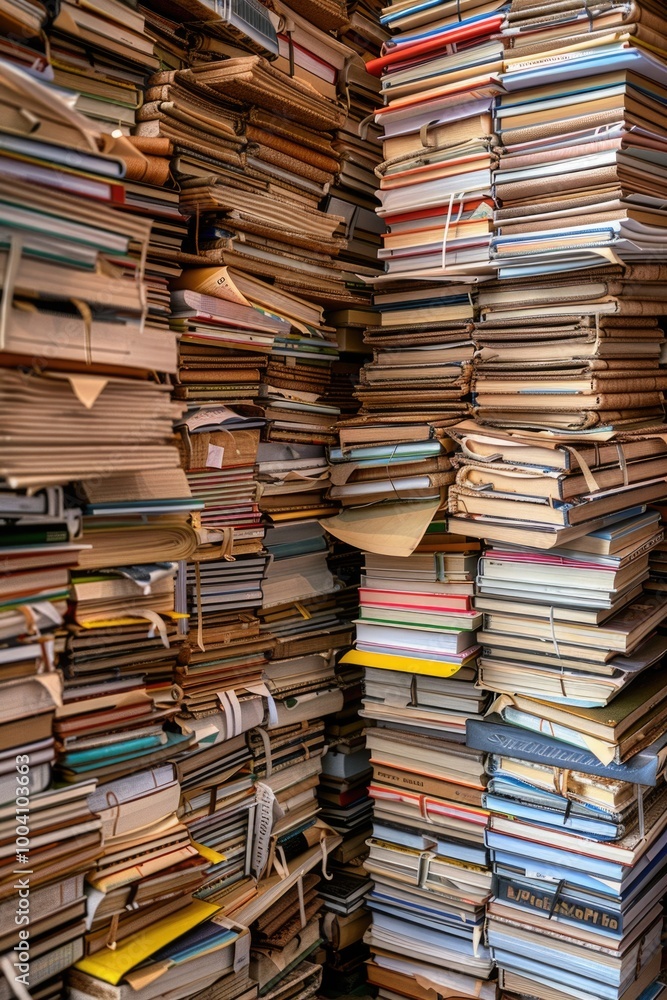 A collection of books placed on a wooden floor, ideal for representing literature, study or knowledge A collection of books placed on a wooden floor, ideal for representing literature, study or knowledge