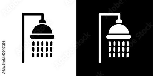 Shower icon Flat art illustration in outline