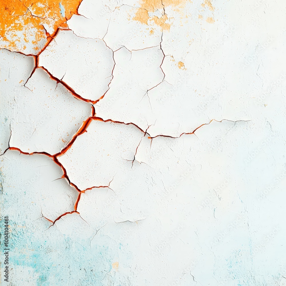 Fototapeta premium Abstract texture of peeling paint with vintage, worn-out feel