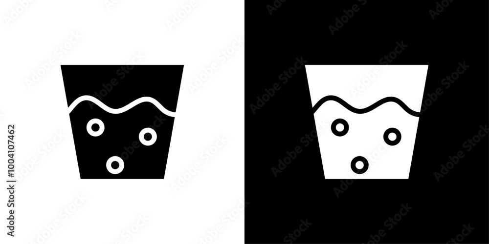 Water soak icon Flat art illustration in outline Water soak icon Flat art illustration in outline