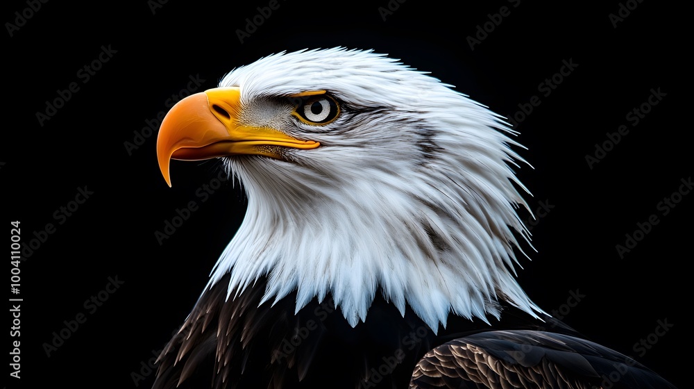 Obraz premium Eagle Black Wallpaper