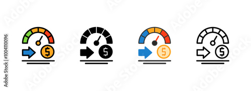 Set of Credit score Icon