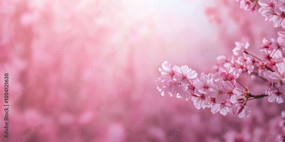 custom made wallpaper toronto digitalBeautiful cherry blossom flowers in soft pink hues create a serene and tranquil spring atmosphere, perfect for nature lovers.