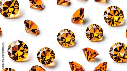 orange diamond gem