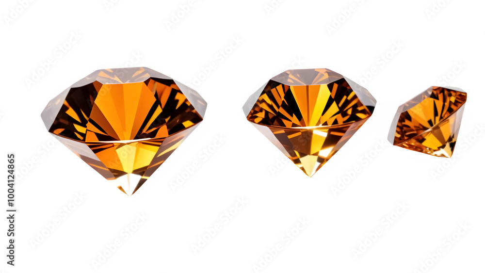 Fototapeta premium orange diamond gem