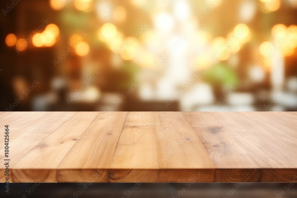 Empty wood table top and blur bokeh backgrounds hardwood architecture. Empty wood table top and blur bokeh backgrounds hardwood architecture.
