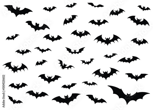 Bat Icons | Spooky Halloween Bat Clipart & Vector Illustrations