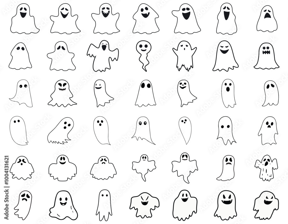 Ghost Icons | Spooky Halloween Ghost Clipart & Vector Designs Ghost Icons | Spooky Halloween Ghost Clipart & Vector Designs