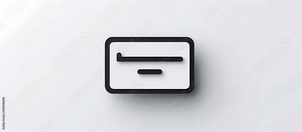 icon of a paperclip with minimalist lines and precise design centered on a white background icon of a paperclip with minimalist lines and precise design centered on a white background
