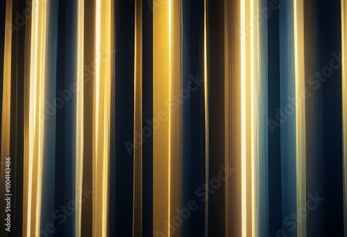 Glowing golden vertical lines and rays of light against a dark background