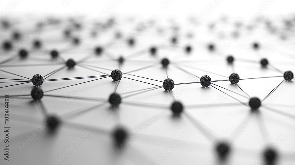 Monochrome abstract network design Monochrome abstract network design