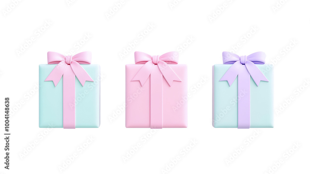 Colorful gift boxes with pastel ribbons create cheerful and festive atmosphere, perfect for celebrations and special occasions Colorful gift boxes with pastel ribbons create cheerful and festive atmosphere, perfect for celebrations and special occasions