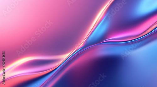 Wallpaper Mural Abstract Waves with Colorful Metallic Reflections
 Torontodigital.ca