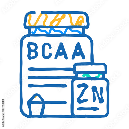 nutrition for athlete doodle icon sketch vector. nutrition for athlete sign. isolated symbol illustration