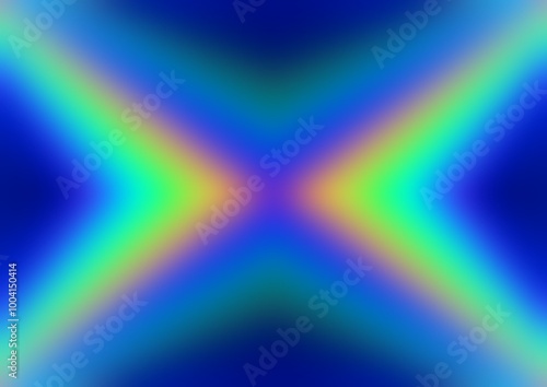 Spectrum light x-shaped blur background. Bright colors graphic.
