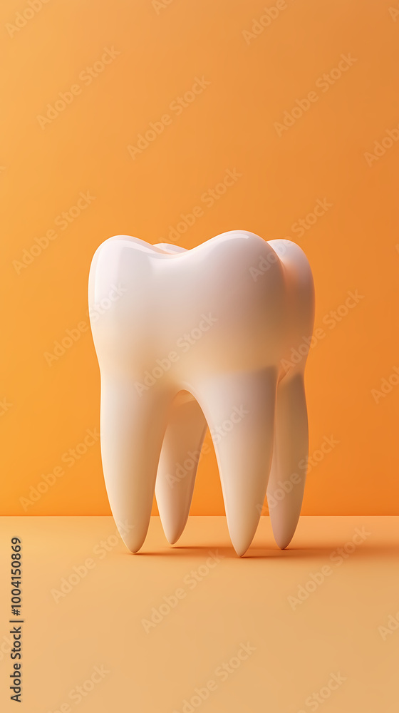 Symbol of healthy white tooth Symbol of healthy white tooth