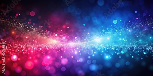 Glowing Particle Abstract Background with Red Pink and Blue Hues in Soft Gradient