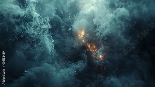 Wallpaper Mural Realistic smoke and fog overlays, designed to add atmospheric effects to images and videos. The overlays are displayed on a dark background, showcasing their ability to create depth and mystery  Torontodigital.ca