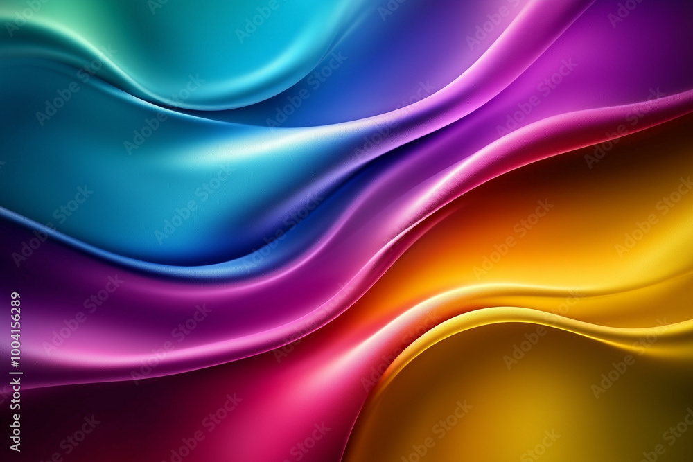 Naklejka premium Abstract Colorful Wave Background for Design