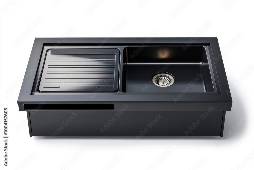 Obraz premium 2 in 1 Dishwasher sink black contemporary improvement.