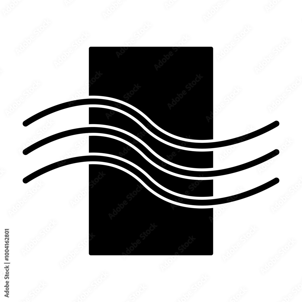 Fototapeta premium Air Quality Glyph Icon Design