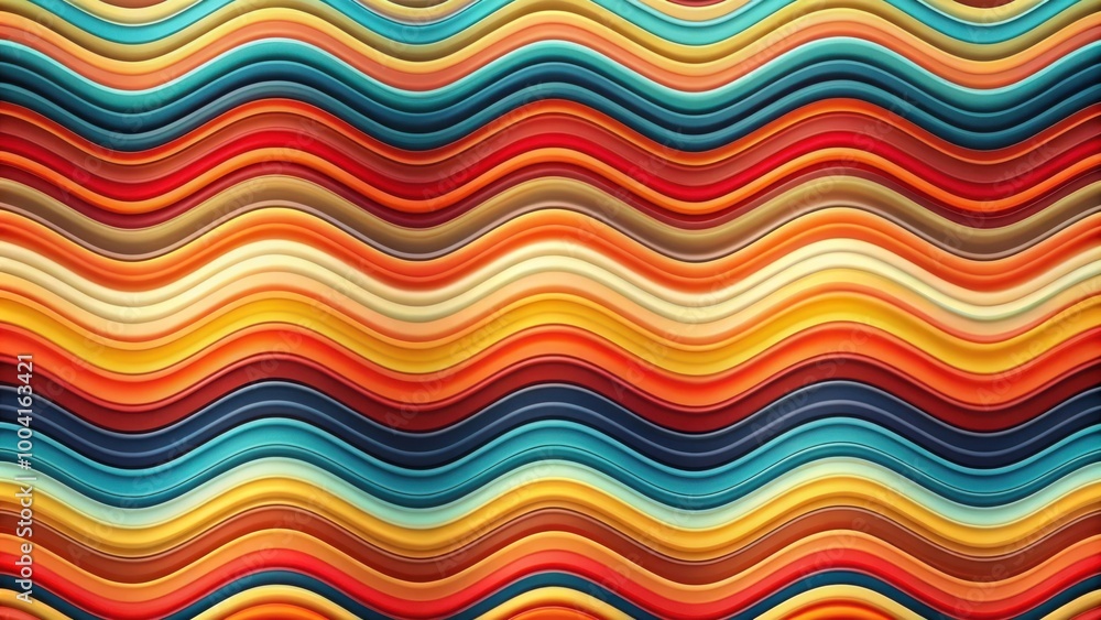 Colorful wavy abstract pattern in warm and cool tones for design projects Colorful wavy abstract pattern in warm and cool tones for design projects