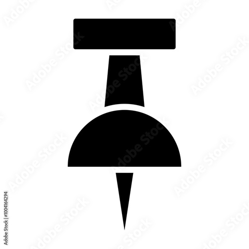 Pin Glyph Icon Design