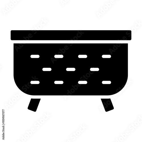 Tub Glyph Icon Design