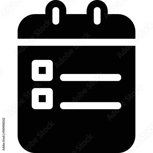 Simple vector icon task scheduler