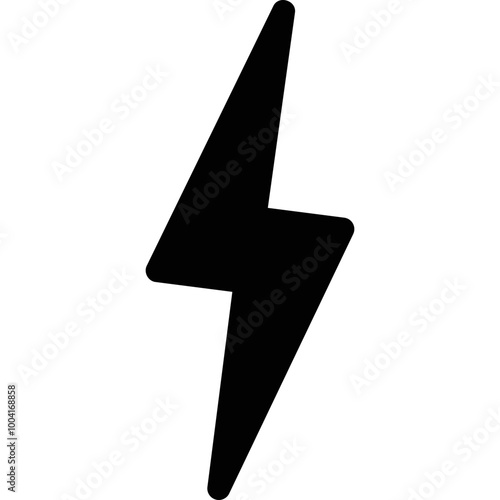Simple vector icon lightning