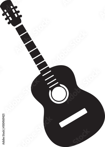 Guitar stencils. Silhouette,vector,illustration, image.