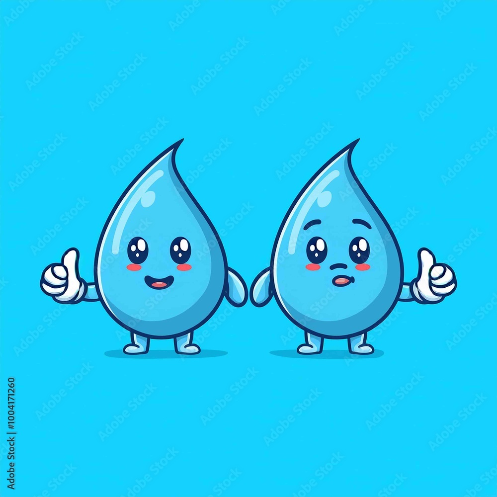 water drop cartoon vector water drop cartoon vector