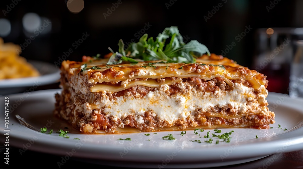 Lasagne isolated illustration Lasagne isolated illustration