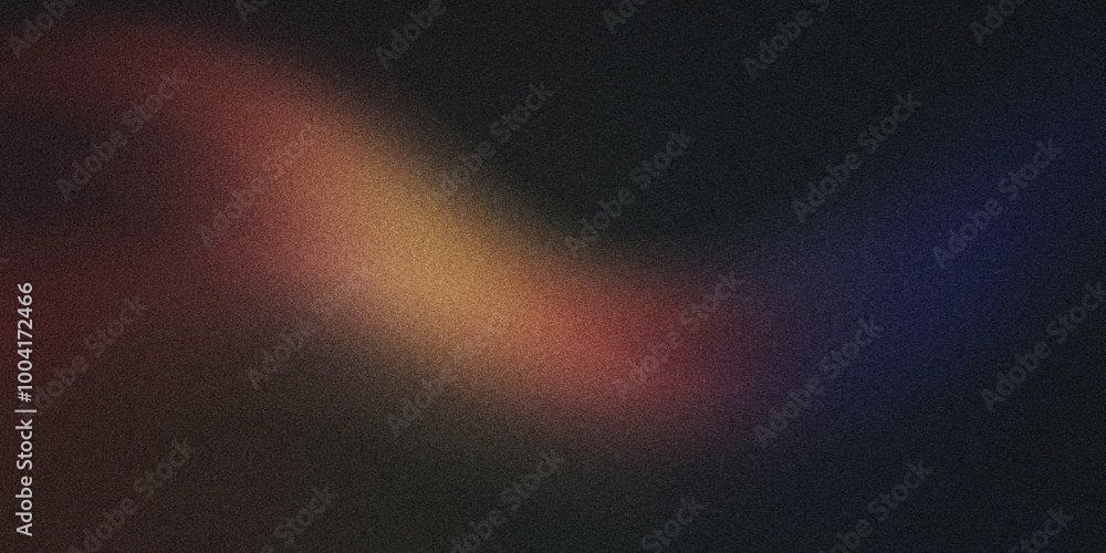 A curved arc of light with a gradient shifting from orange to indigo, noise texture effect