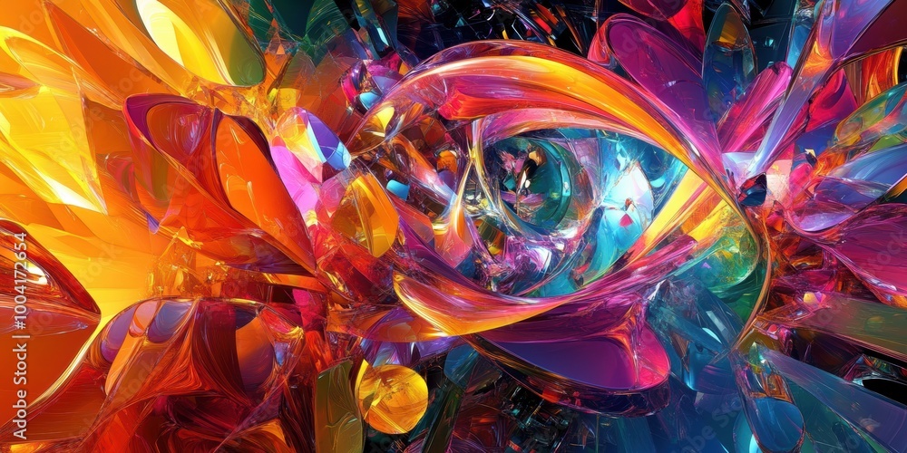 Obraz premium a colorful abstract painting