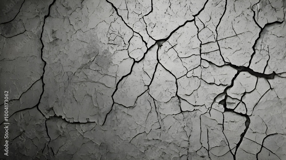 Crack wall effect on grey background, old wall texture background Crack wall effect on grey background, old wall texture background