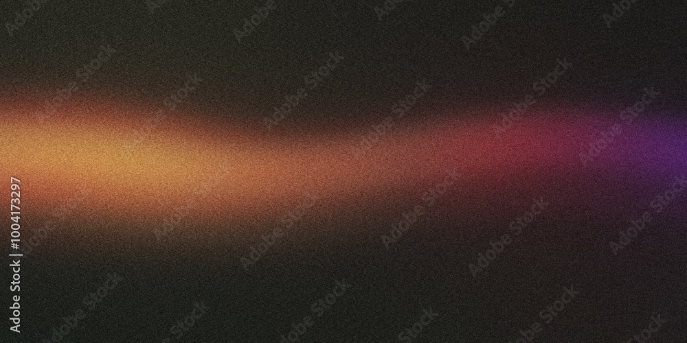 A curved arc of light with a gradient shifting from neon orange to violet, noise texture effect A curved arc of light with a gradient shifting from neon orange to violet, noise texture effect