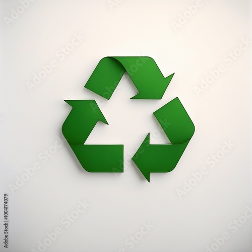 Green eco social recycling icon recycle logo symbol ecological waste management zero waste sign 3d