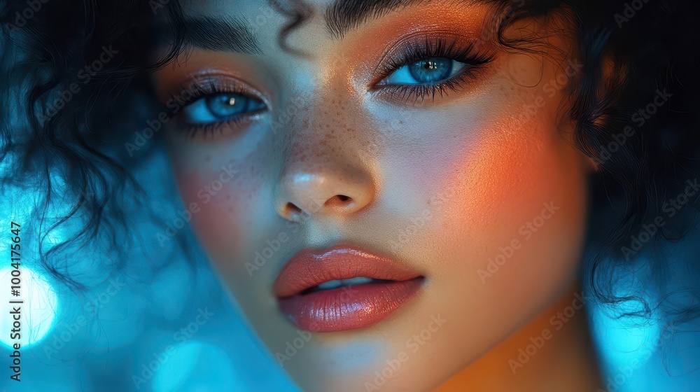 elegant portrait of a woman adorned with sophisticated evening makeup capturing her beauty and confidence against a softly lit backdrop that enhances the mood of glamour elegant portrait of a woman adorned with sophisticated evening makeup capturing her beauty and confidence against a softly lit backdrop that enhances the mood of glamour